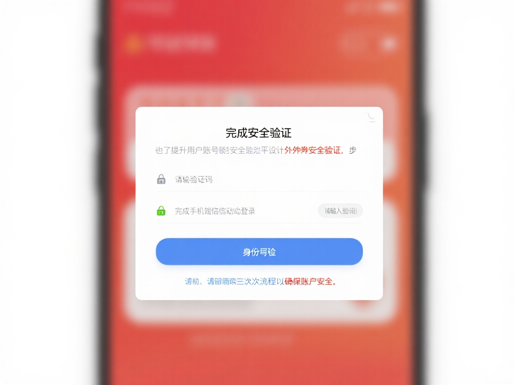完成安全验证
为了提升用户账号的安全性，平台通常