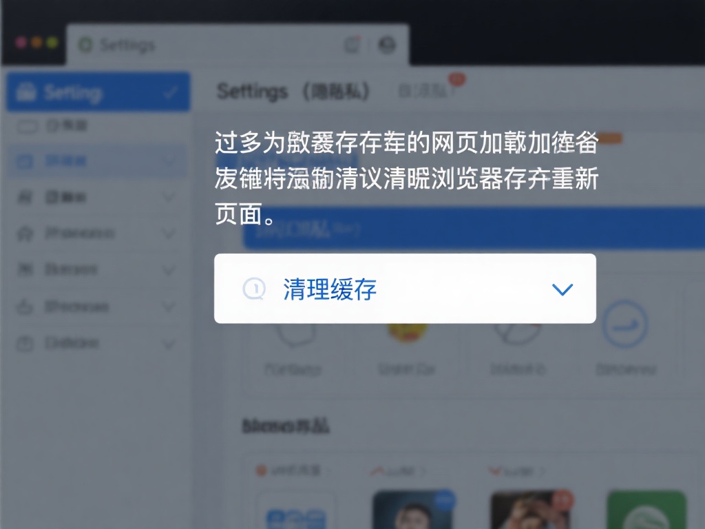 过多的缓存会影响网页加载，建议清除浏览器缓存并刷新
