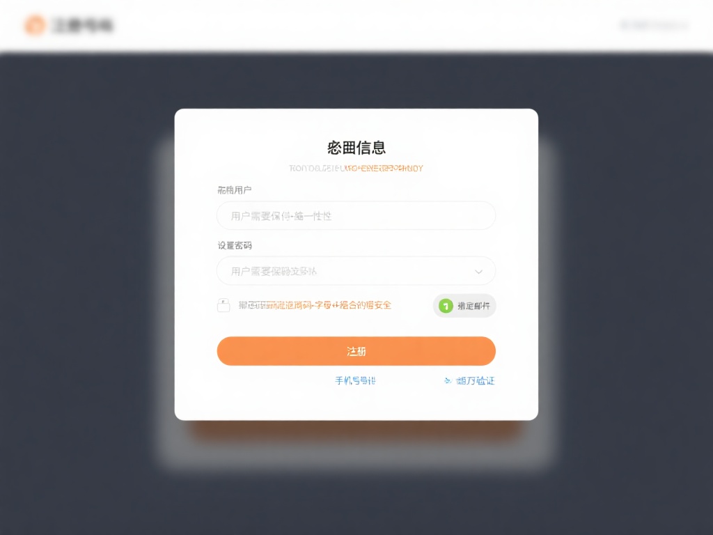 填写必备信息：在注册表单中，填写您的用户名、设置密