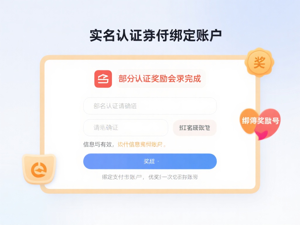 实名认证并绑定账户：&nbsp;部分奖励会要求完成实名认证，